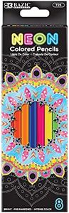 BAZIC Products Colored Pencils 8 Neon Color, Fluorescence Coloring Pencil Set for Art Drawing Sketching, Gift for Artist Adult (8/Pack), 24-Packs