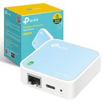 TP-Link N300 Wireless Portable Nano Travel Router(TL-WR802N) - WiFi Bridge/Range Extender/Access Point/Client Modes, Mobile in Pocket