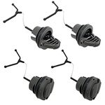 Realman 4pcs Fuel Oil Tank Caps For Husqvarna 135Mark-II 136LI 3120XP 346 371 390 395XP 435 435II 436LiXP 440 440II 445II 450 455Rancher 536LiXP 555 556 560XP 562XP 565 572XP T536 T536LiXP