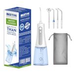 MEDITIVE Water Flosser Cordless for Teeth, Portable Oral Irrigator, Cordless Water Dental Flosser Teeth Cleaner, IPX7 Waterproof Teeth Cleaner with 350ml Detachable Water Tank