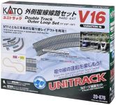 Kato N Scale Double Track Outer Loop Set, V16 UNITRACK, Japanese Packaging Version, 9mm Rail Gauge, Model Train Track