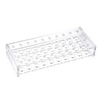 sourcing map Test Tube Rack Holder Lab Stand Acrylic 40-Well Clear for 0.2ml,10ml