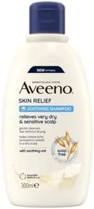 Aveeno Skin Relief Soothing Shampoo, With Soothing Oat, Suitable For very dry sensitive Scalp, Suitable for Thin & Fragile Hair, Soap Free, High Tolerance Formula, 300ml