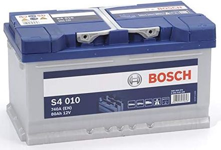 Bosch S4010, Batteria per Auto, 80A/h, 740A, Tecnologia al Piombo Acido, per Veicoli Senza Sistema Start/Stop