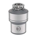 InSinkErator 75275 Evolution 200 Continuous Feed Kitchen Waste Disposer, 550 W, 220 V, Brushed Steel