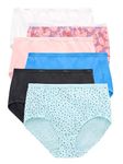 Hanes Women's 6 Pack Core Cotton Brief Panty, Assorted, Medium