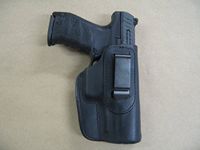 Walther PPQ 45 M2 IWB Leather in The Waistband Concealed Carry Holster Black RH