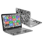 MightySkins Skin Compatible with HP Envy x360 15.6" (2014 Version) Laptop wrap Cover Sticker Skins Black Vintage