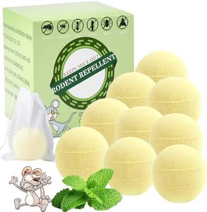 Rodent Repellent, Moth Balls for Rodents, Peppermint Oil Mouse Repellent Balls, Long-Lasting Mice Repellent for Indoor & Outdoor, Garage, Car Engine, RV, Attic, 8 Packs