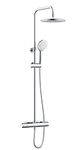 Bristan BUZ2 SHXDIVCTFF C Buzz Safetouch Rigid Riser Bar Mixer Shower, Chrome