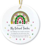 Teacher Appreciation Gifts, Teacher Ornaments, Christmas Tree Decorations, Thank You for Helping Me Grow, Best Teacher Gift Ideas, Teacher Must Haves & Thank You Gifts from Students Ornament