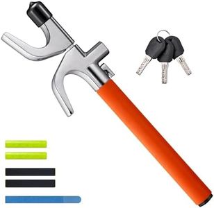AstroAI Steering Wheel Lock - Heavy Duty Car Lock Anti-Theft Device with 3 Keys Adjustable Crook Locks for SUV/Truck with Self Defense Accessories