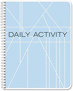 BookFactory Daily Activity Log Book/Day Log Book/Diary, Wire-O Bound - 100 Pages, 8.5" x 11" (LOG-100-7CW-PP-(DailyActivity))