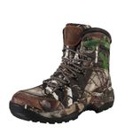 R RUNFUN Men's Hunting Boots Waterproof Hiking Boot Camo Military Tactical Boot, Breathable and Lightweight,7", 200g Insulation(RF204-7CG,size 10.5)