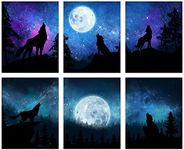 SUPERDANT Wolf Canvas Wall Art Unfr