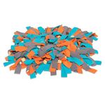 Messy Mutts Round 15” Forage Mat with No-Slip Suction Cups | Snuffle Mat Puzzle for Dogs | Stimulating Sniffing Interactive Puzzle for Dogs