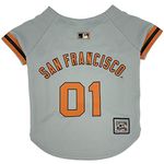 Pets First MLB SAN Francisco Giants Throwback Jersey for Dogs & Cats, Small,Team Color,SFG-4000-SM