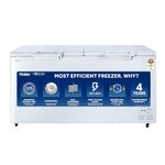 Haier HFC-588DM5-5 star rating double door hard top model, Convertible with Inside metal liner, White (524 ltr)