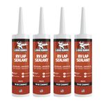 Liquid Rubber RV Lap Sealant, White, 4 Pack