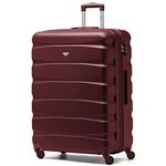 Flight Knight Lightweight 4 Wheel ABS Hard Case Extra Large Suitcase Approved for Over 100 Airlines Including easyJet, British Airways, Ryanair, Jet2, Emirates & Many More - Check-in Large Size 29"