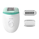 Philips BRE245/00 Corded Compact Epilator (2 in 1 - shaver and epilator) for gentle hair removal at home