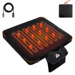 Heated Seat Cushion with 3 Level Heating Lightweight Heated Seat Pad for Stadium Outdoor Camping Hiking Office Universal Seat Cushion (1Pack)