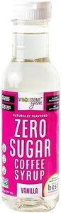 Wholesome Yum Zero Sugar Coffee Syrup (Keto Coffee Syrup) - Sugar Free Vanilla Syrup With Monk Fruit & Allulose - Natural Sweetener & Flavor For Hot & Cold Drinks - Low Carb, Gluten Free (12 fl oz)