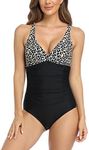 Ruched Tummy Control One Piece Swim