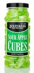 Original Sour Apple Cubes Retro Boiled Sweets Gift Jar By Berrymans Sweet Shop - Classic Sweets, Traditional Taste.