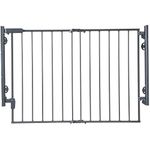 Safety 1st Ready to Install Baby Gate - 29-42" Wide, 30" Tall, Fully Assembled Gate And Ready To Install. Hardware Mounted, Swing Open Gate, Top of Stairs, Between Rooms, Easy to Install, Grey