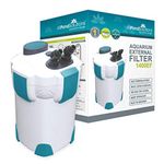 allpondsolutions 1400EF Aquarium External Fish Tank Water Filter for Coldwater, Tropical or Marine Aquariums, for Tanks Up to 600 Litres – Includes Filter Media, hose and Spray Bar - Full Kit.