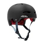 REKD Ultralite In-Mold Helmet Fully Certified with Adjustable Padding, For All Action Sports, Black 57-59cm