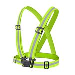 Reflective Vest Adjustable Running Safety Gear High Visibility Safety Vest High Vis Straps High Vis Belt Bike Reflective Belt Night Walking Accessories For Cycling Running Men Women Kids Childern