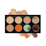 INSIGHT COSMETICS SHADES OF CAMOUFLAGE CONCEALER CORRECTOR PALETTE|Conceal |Correct |Contour |WaterProof |Crease Resistance |Long Lasting |Oil Control, 24 gm