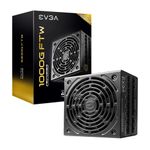 EVGA Supernova 1000G FTW ATX3.0 & PCIE 5, 80 Plus Gold Certified 1000W, 12VHPWR, Fully Modular, ECO Mode with FDB Fan, 100% Japanese Capacitors, Compact 150mm Size, Power Supply 535-5G-1000-K1