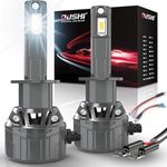 OUSHI H1 Headlight Bulb 120W 32000LM, 800% Brighter H1 LED Bulb 6000K Xenon White Plug and Play 1:1 Mini Size Upgrade LED Headlight Bulbs, Pack of 2