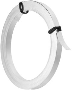 PATIKIL 19.7 Feet Flat Copper Wire, 5mm Wide Nickel Silver Wire 32 Gauge Flat Bezel Wire for Jewelry Making Sculpting Armature