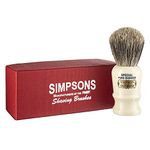 Simpsons Special Pure Badger Hair Shaving Brush With Imitation Ivory Handle