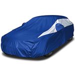 Titan Brilliant Colour Poly 210T Car Cover for Sedans 472-513 cm. Waterproof, UV Protection, Scratch Resistant, Driver-Side Zippered Opening. Fits Camry, Accord and More.