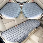 Rylan Comfortable Ultra-Soft Memory Foam Car Seat Cushion Cover with Non-Slip Grip and Storage Pouch – Universal Fit, Easy-Care, All-Season (Gray Front 3PCs)