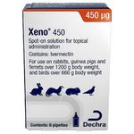 Xeno 450 Spot-On Parasite and Flea Treatment - Pack of 6