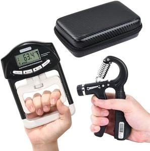 Handeful Grip Strength Tester & Enhancer Set with Protective Carrying Bag - Strengthen Your Hands, Improve Grip Control, & Enhance Overall Fitness