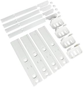 Integrated Fridge Door Sliders: Integrated Fridge Door Slider Kit with Brackets, Clips, Universal Fridge Mounting Kit for Built In Fridges, Attaching to Fridge Doors, Set by Tarrapu