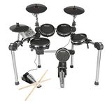 Carlsbro CSD500 Electric Drum Set with Quiet Mesh Electronic Pads - 8 Piece Kit inc Cymbals, Digital USB MIDI