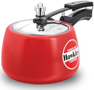 Hawkins Ceramic CTR 30 Coated Contura Pressure Cooker, 3 L, Red