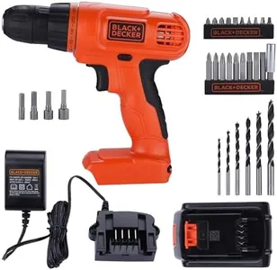 BLACK+DECKER 20V MAX POWERECONNECT Cordless Drill/Driver + 30 Piece Bits and Drivers Kit (LD120VA)