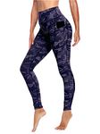 Love My Fashions® Women's High Waisted Camouflage Sport Leggings with Pockets Buttery Soft Leopard Print Sportswear Tummy Control Squat Proof Yoga Pants