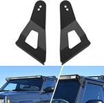 Nilight 2PCS 52â€ Curved LED Light Bar Bracket at Upper Windshield Roof Cab for 1984-2001 Jeep Cherokee XJ & 1986-1992 Comanche MJ