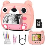 Kids Instant Camera for 3-12 Years Old Kids Toddlers Childrens Boys Girls Birthday Gifts 2.4 Inch Screen 12MP / 1080P HD Video Camera Baby Instant Print Digital Camera