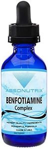 Absonutrix Benfotiamine Complex 300 mg - 4 Fl Oz Large Bottle - 200 Servings, All Natural Made in USA
